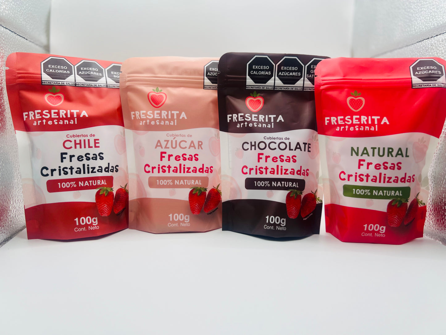 Pack de 4 Sabores. 100grs c/u