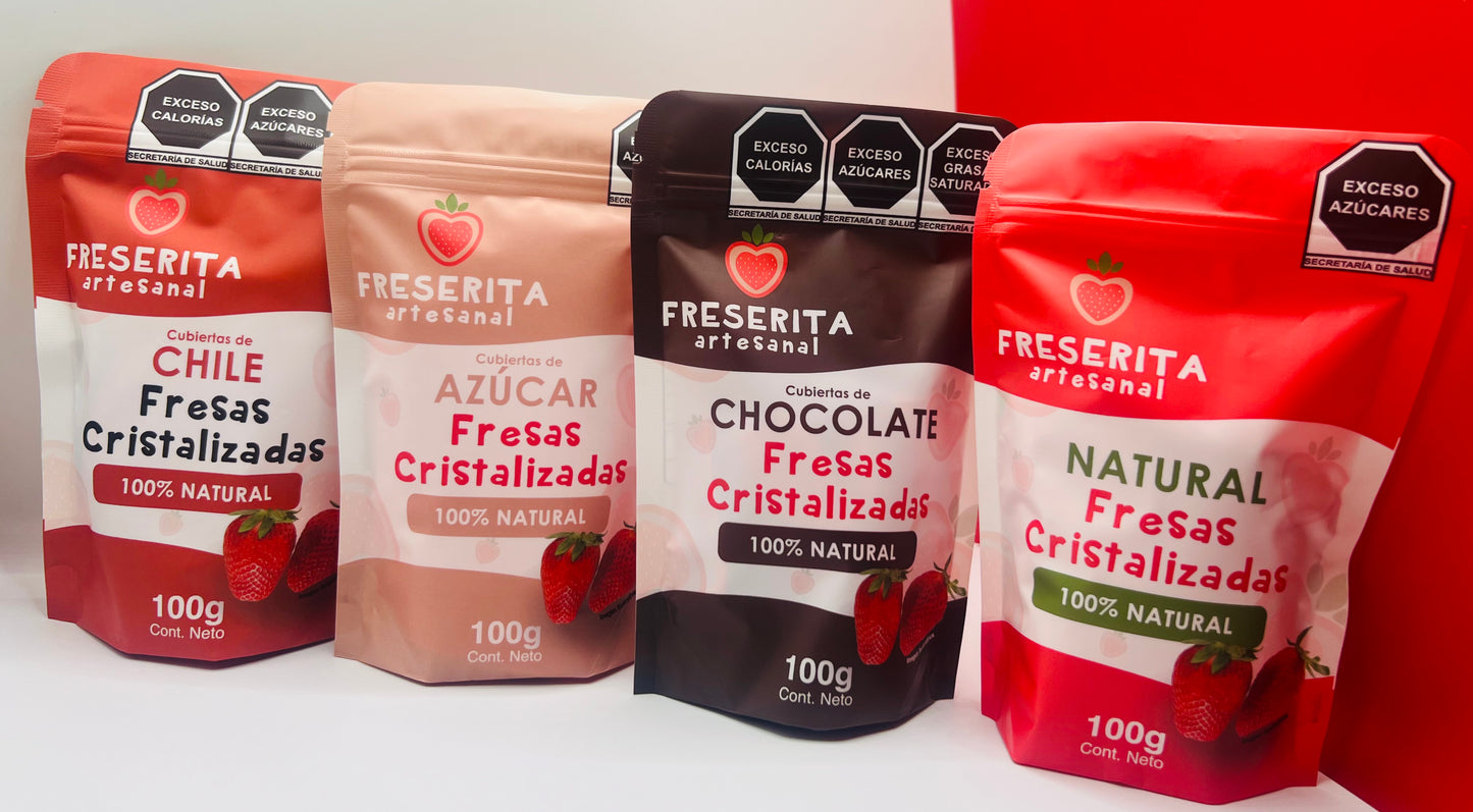 Pack de 4 Sabores. 100grs c/u