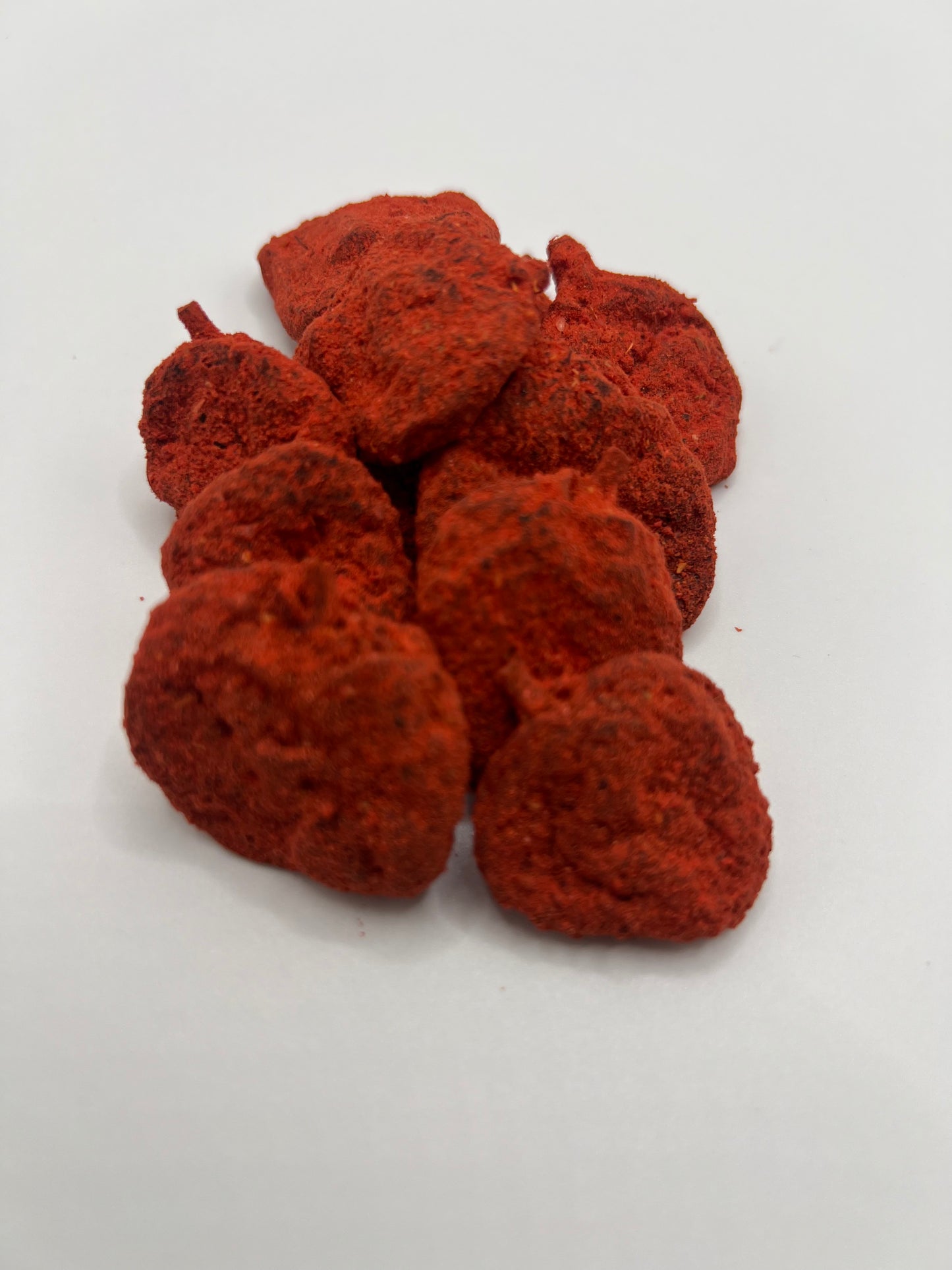 Fresas Deshidratadas Cubierta de Chile. 100grs
